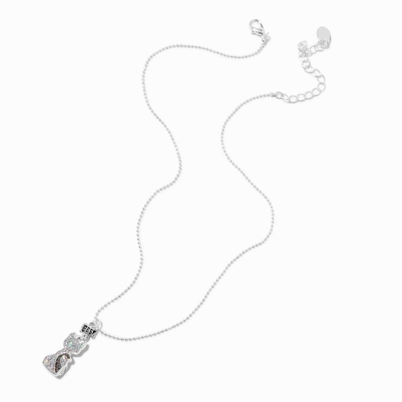 Claire’s Best Friends Glitter Kitty Cat Pendant Necklaces - 2 Pack - Picture 2 of 8